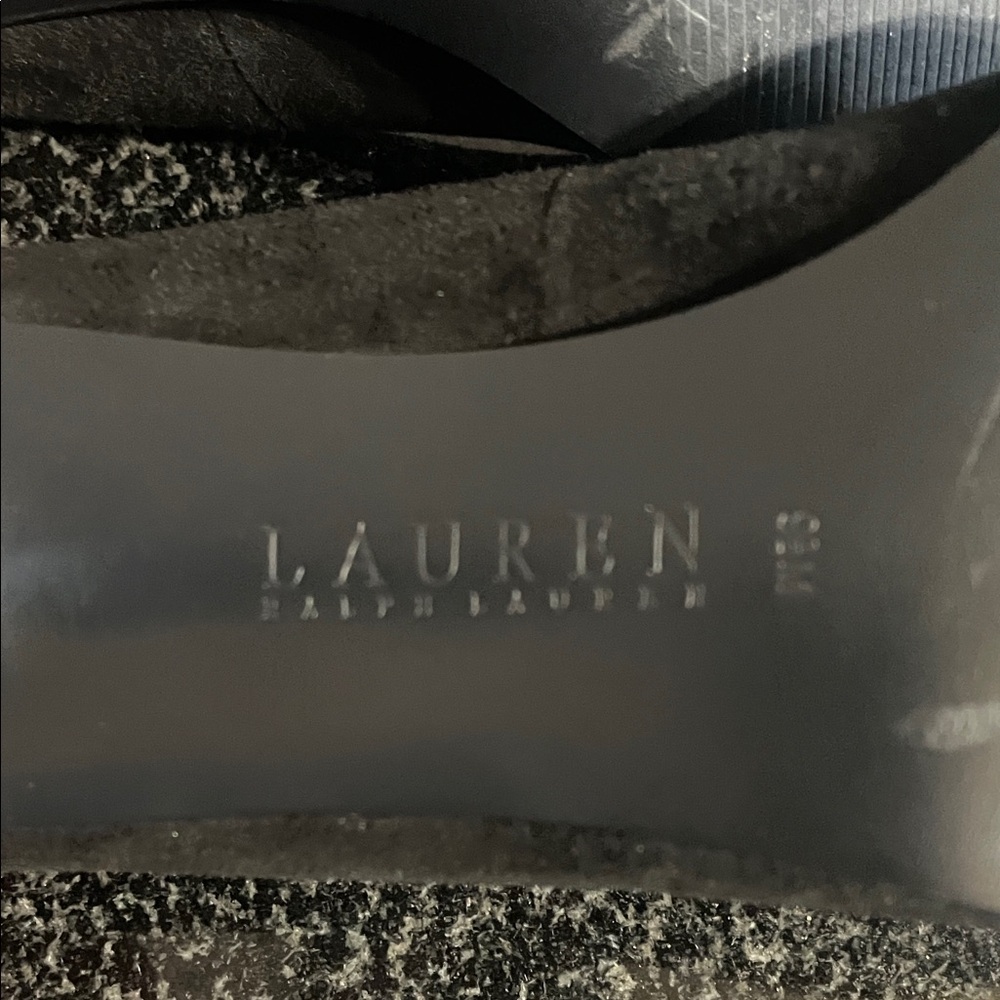 Polo by Ralph Lauren Black Heels 3.5in with Silver Accent - Picture 8 of 11